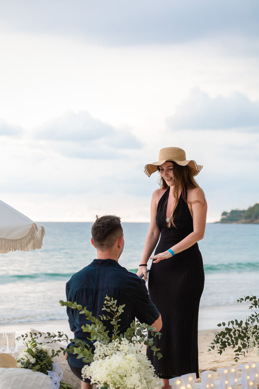 Beach proposal photography Phuket