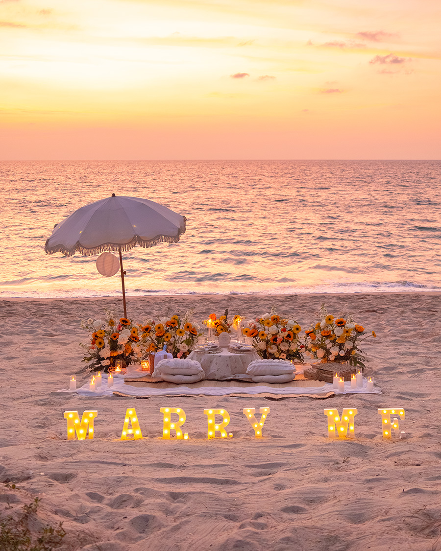 proposal setup Phuket