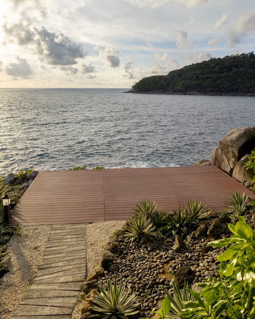 Proposal Dinner and Setup Overlooking the Ocean in Phuket Thailand